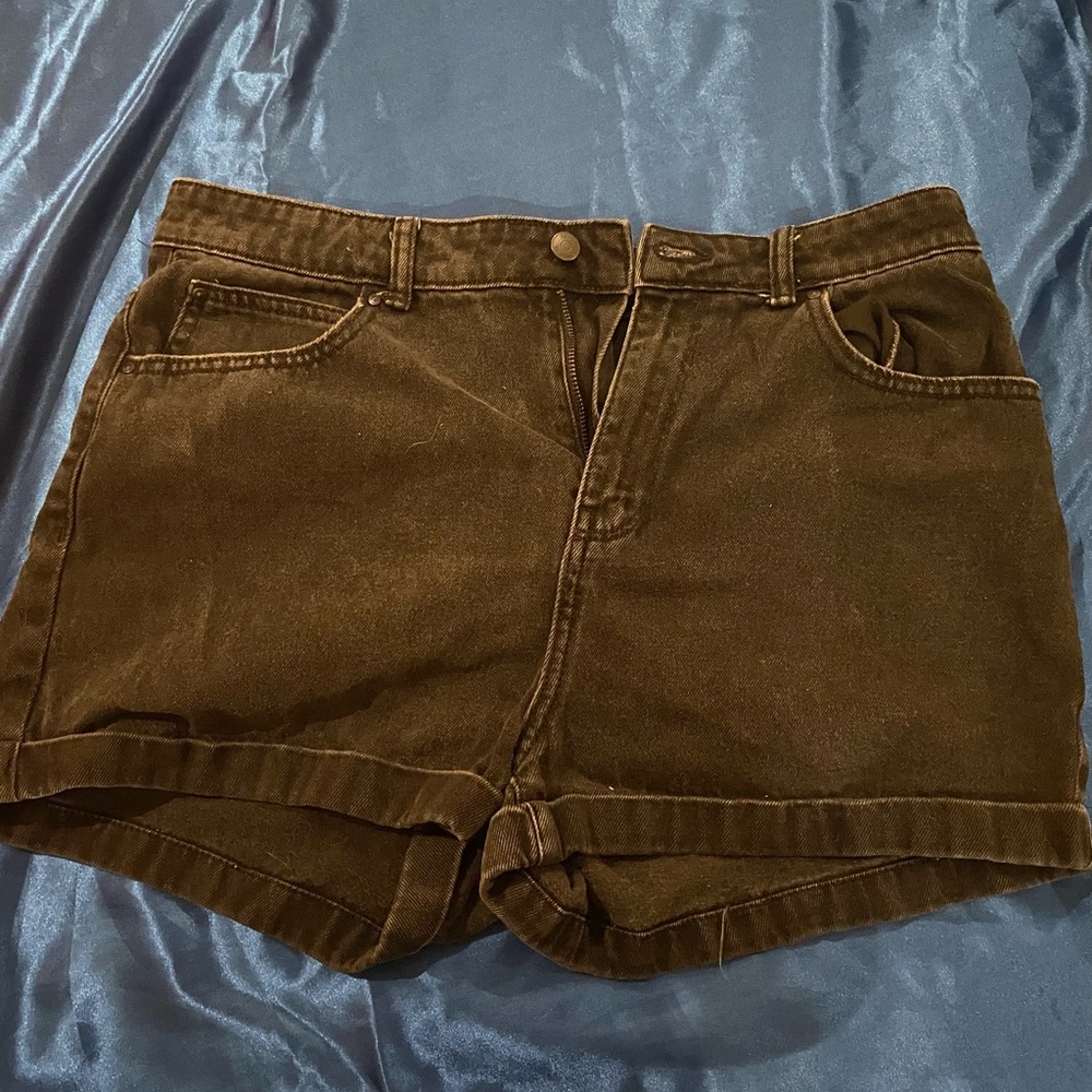 Black Jean Shorts